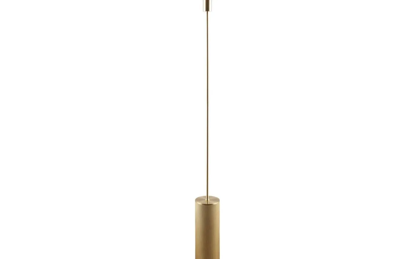 Rib Golvfot 129cm Borstad Mässing