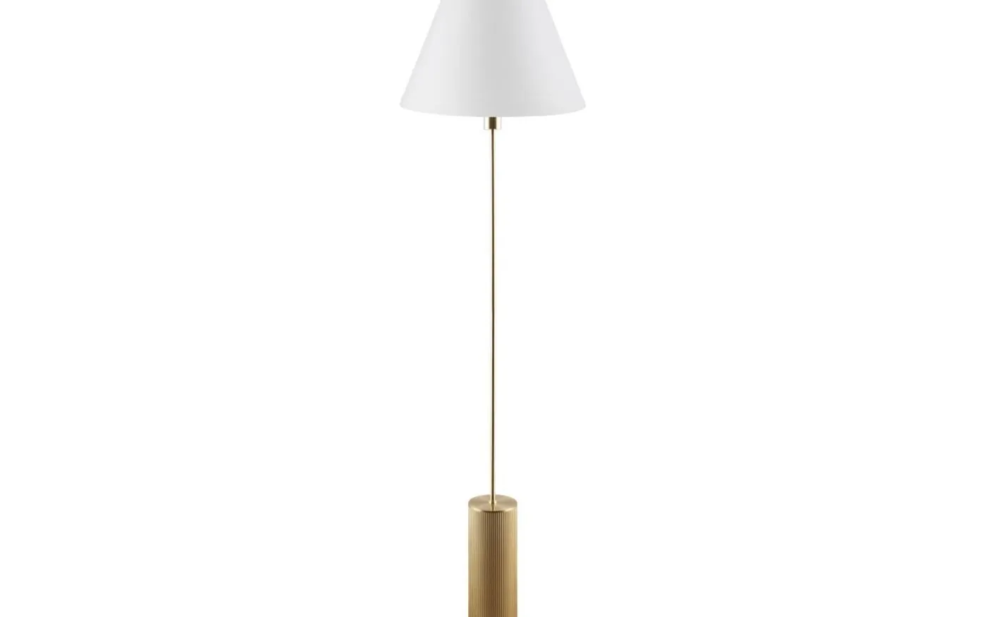 Rib Golvfot 129cm Borstad Mässing