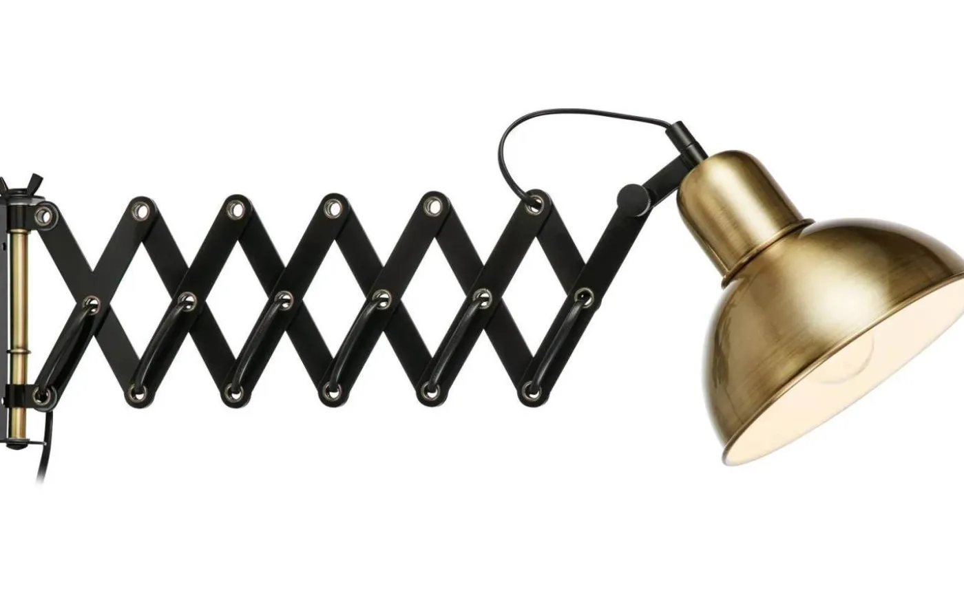 Riggs Vägglampa Mässing/Svart