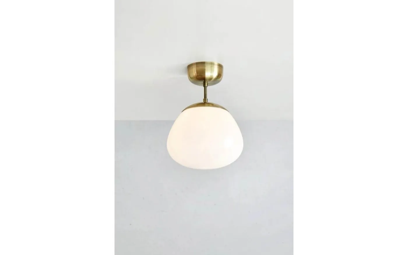 Rise Plafond 25cm Vit/Antikmässing