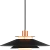 Rivoli Taklampa Ø40 Svart-Koppar