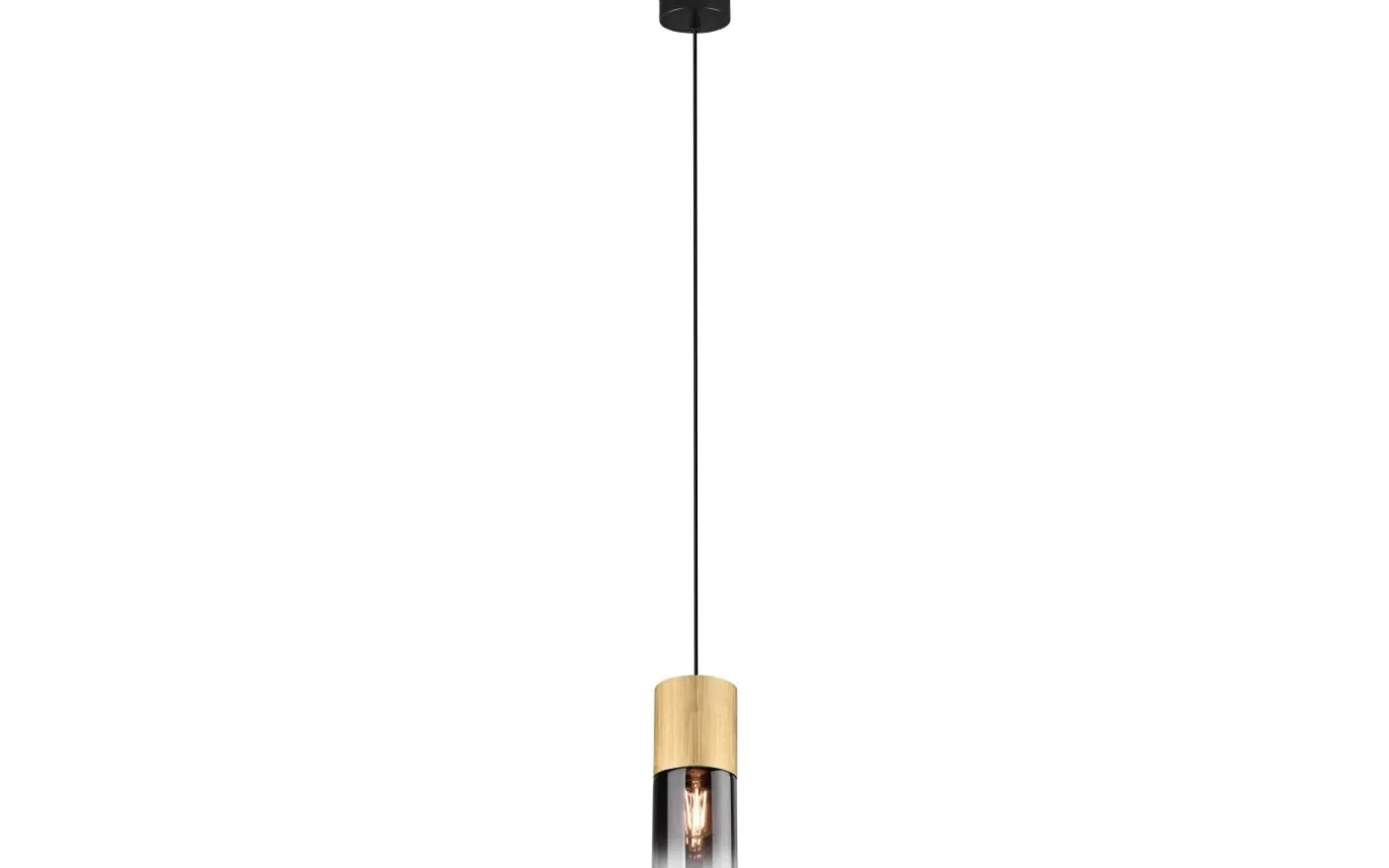 Robin Fönsterlampa 10cm E27 matt mässing/rökfärgad
