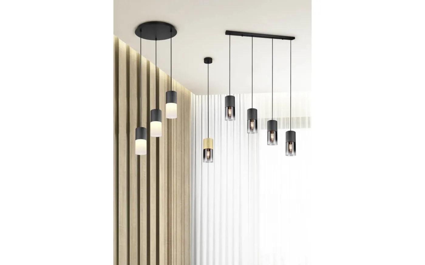 Robin Fönsterlampa 10cm E27 matt mässing/rökfärgad