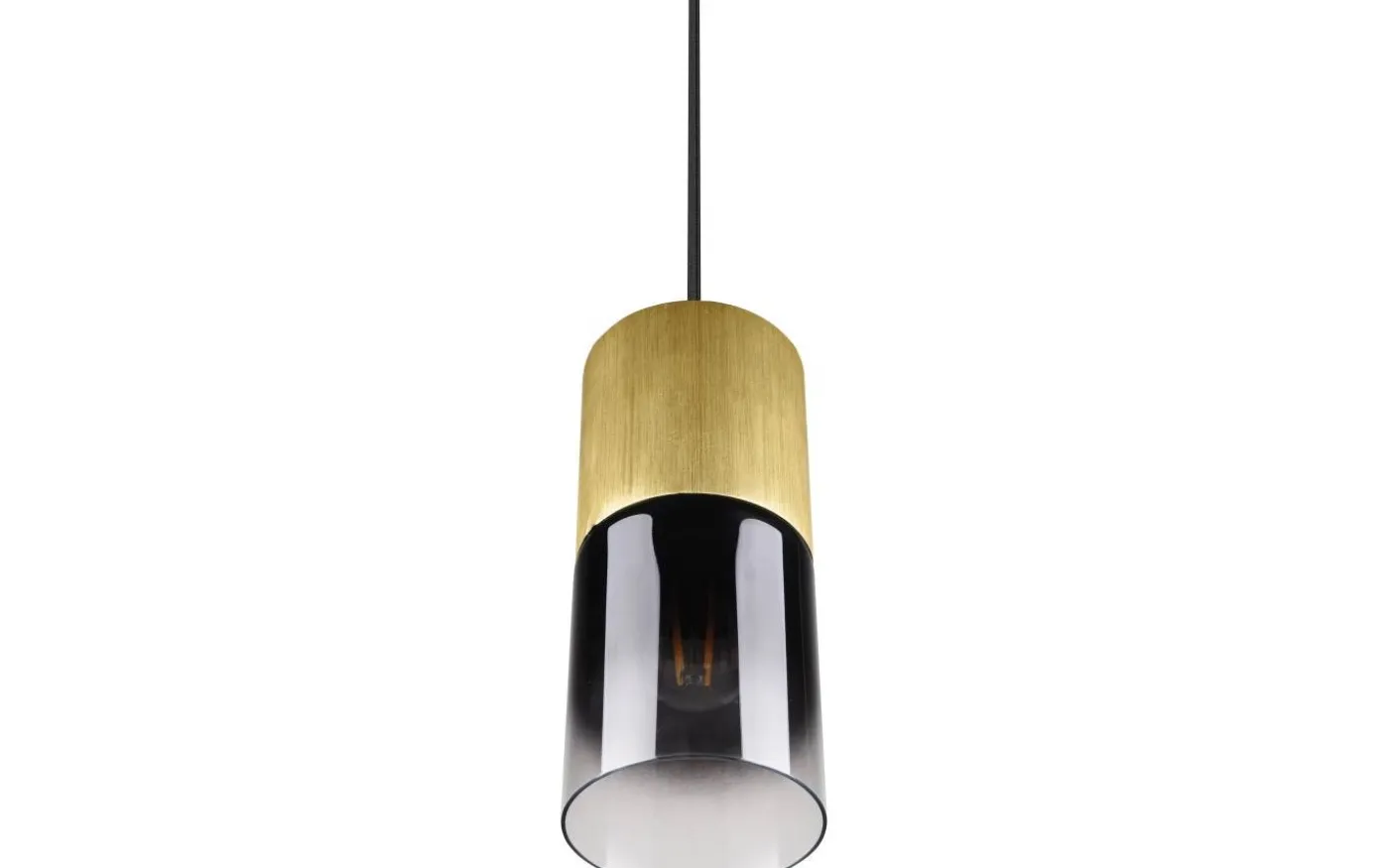 Robin Fönsterlampa 10cm E27 matt mässing/rökfärgad