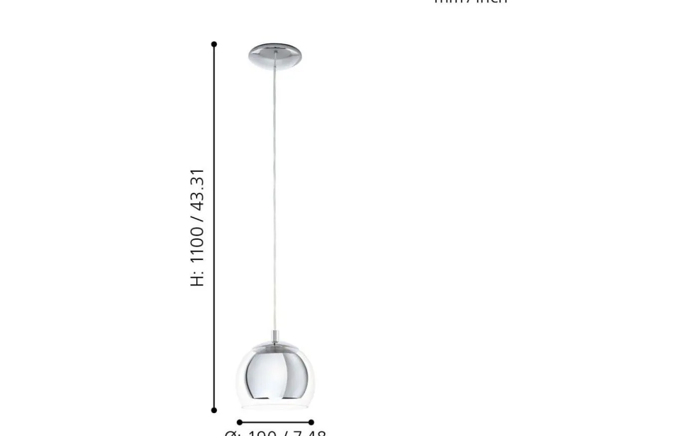 Rocamar Fönsterlampa 19cm Krom