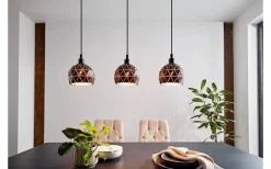 Roccaforte Taklampa 75cm Svart/Guld
