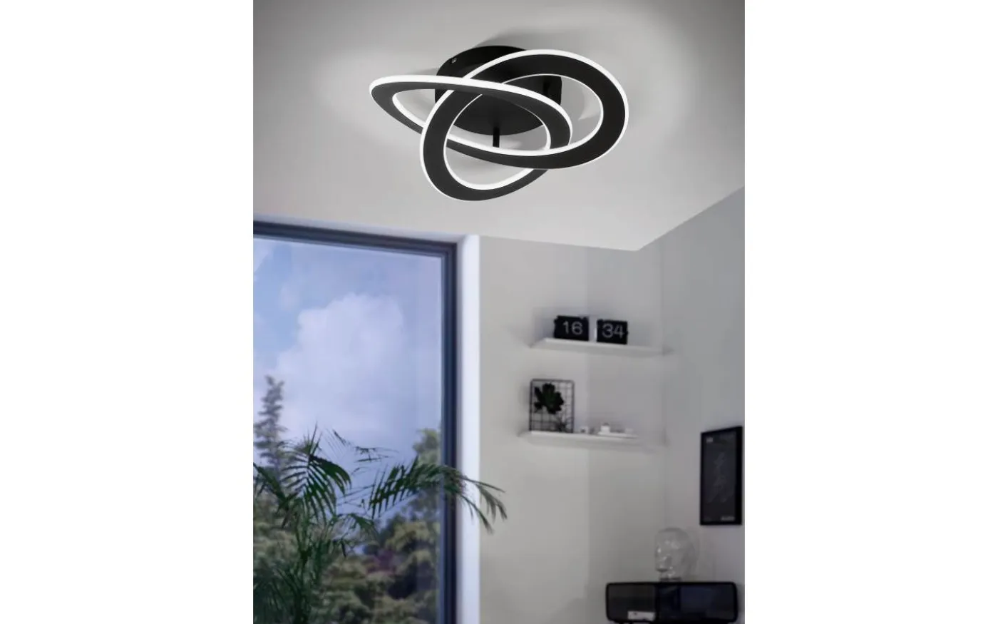 Rolimare Taklampa 42cm LED 3000K 35W Svart