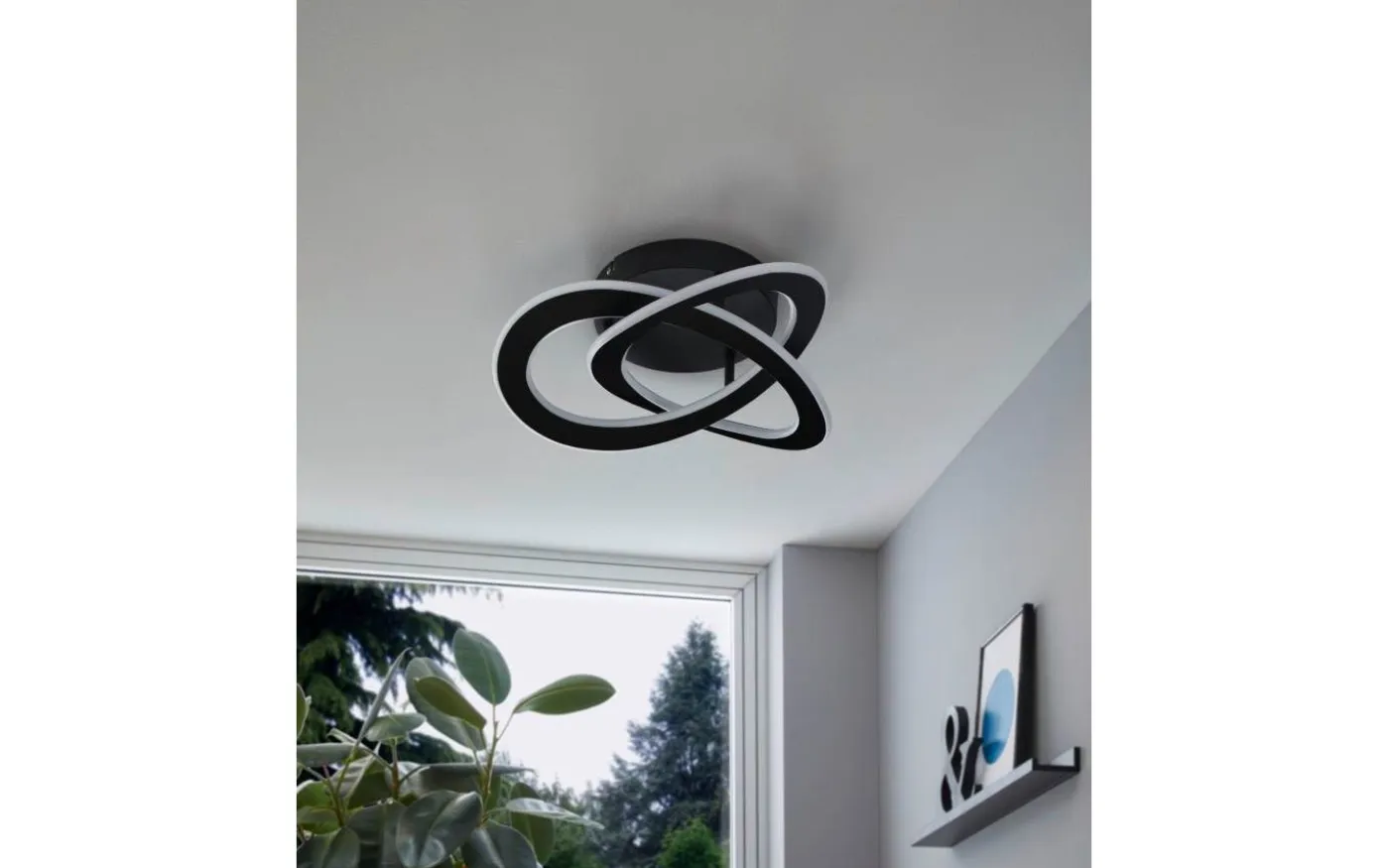Rolimare Taklampa 42cm LED 3000K 35W Svart