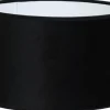 Roma Cylinder Lampskärm Sammet Ø25cm Svart