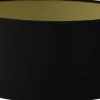 Roma Cylinder Lampskärm Sammet Ø30cm Svart