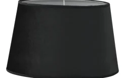 Roma Oval Lampskärm Sammet 25cm Grafitgrå