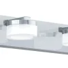 Romendo Vägglampa 30cm LED 3000K 2x7,2W Krom IP44