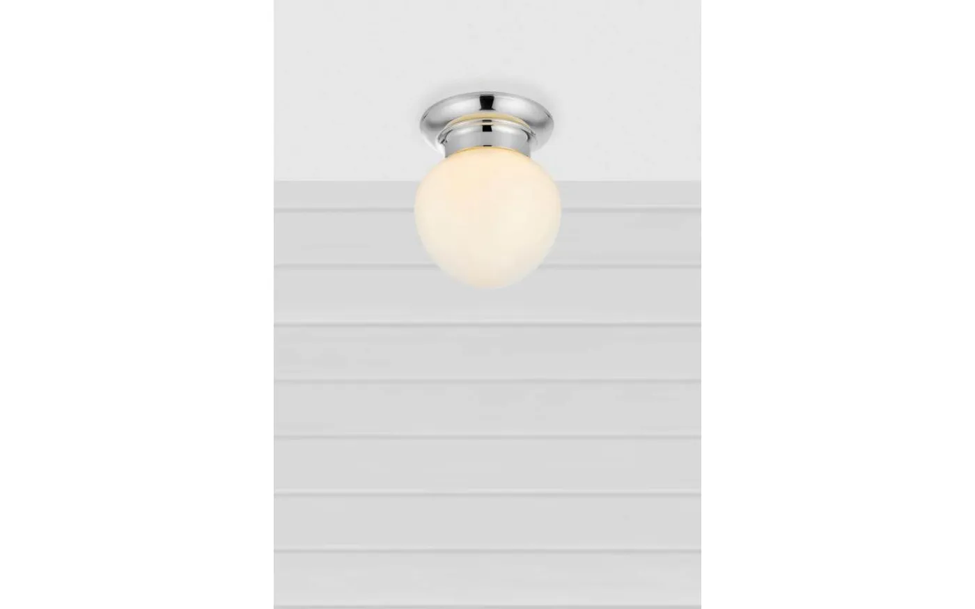Ronda Plafond 19cm Vit/Krom IP44