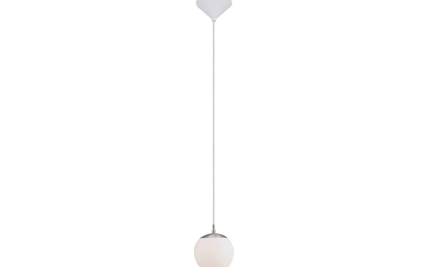 Rondo Fönsterlampa 15cm Borstad Stål/Vit