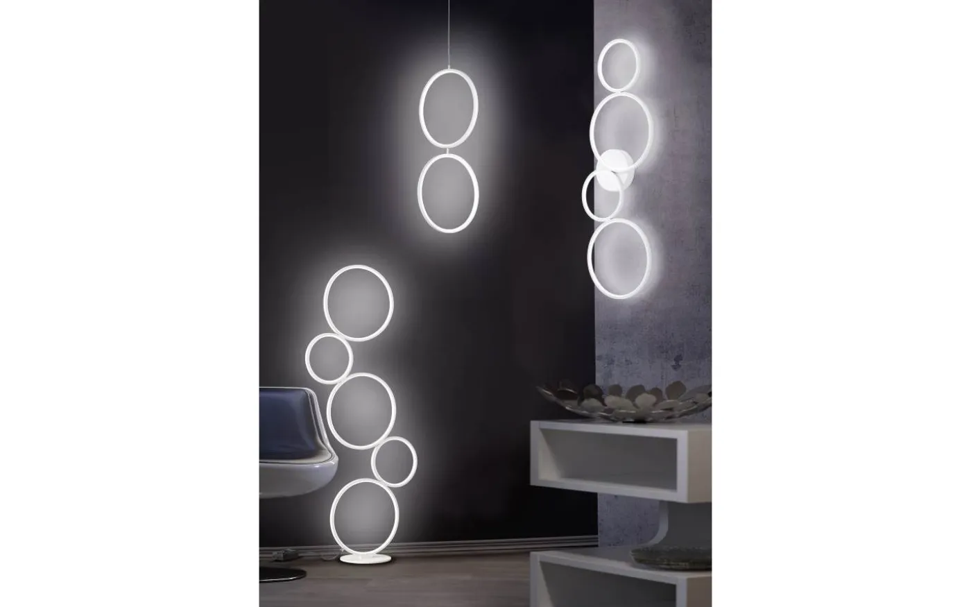 Rondo Golvlampa LED matt vit