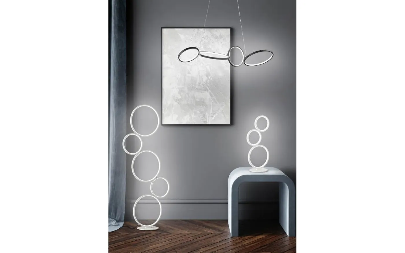 Rondo Golvlampa LED matt vit