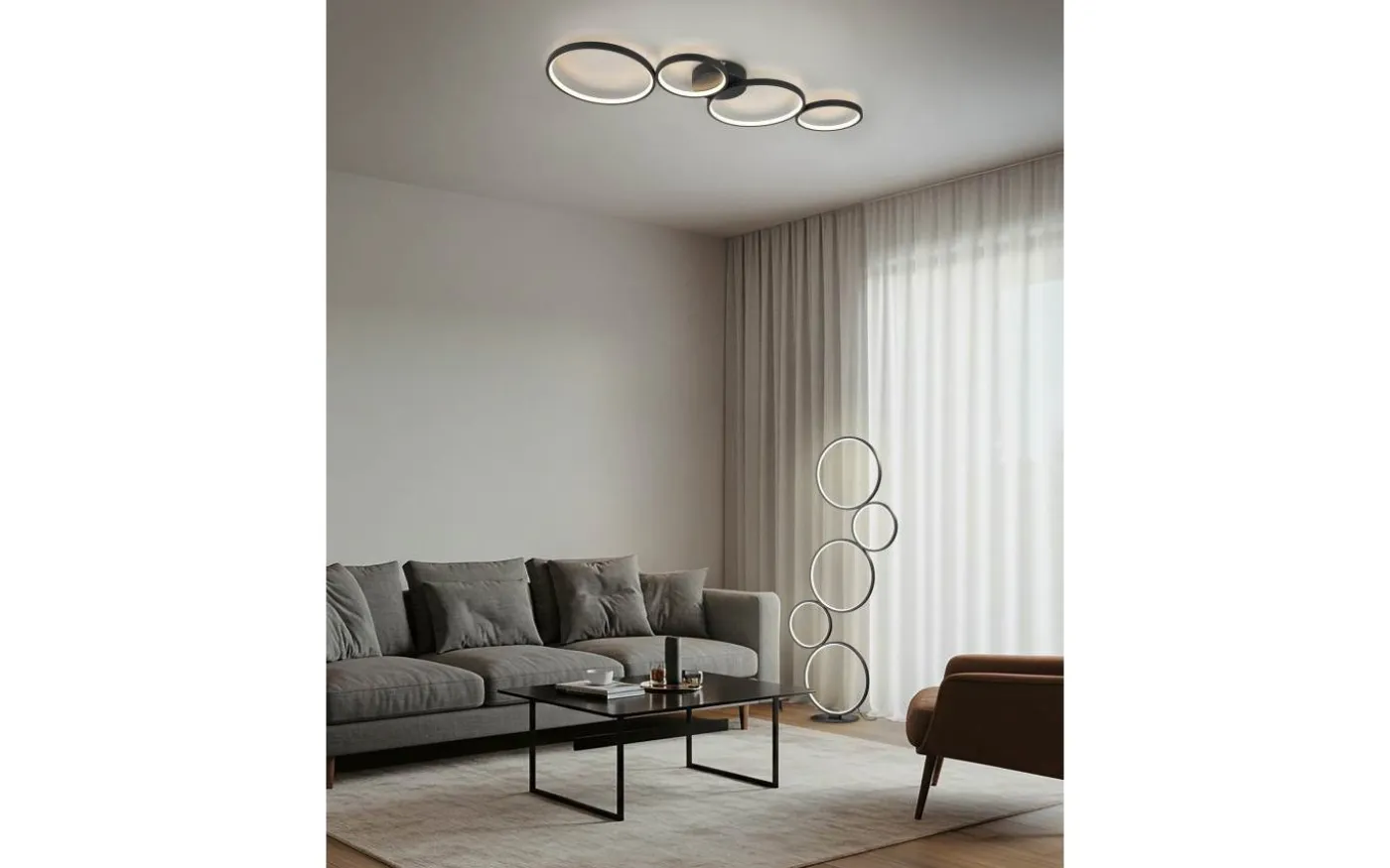 Rondo Golvlampa LED mattsvart