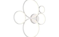 Rondo Plafond LED 5-delad mattvit