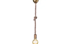 Rope Fönsterlampa 12cm E27 antikmässing