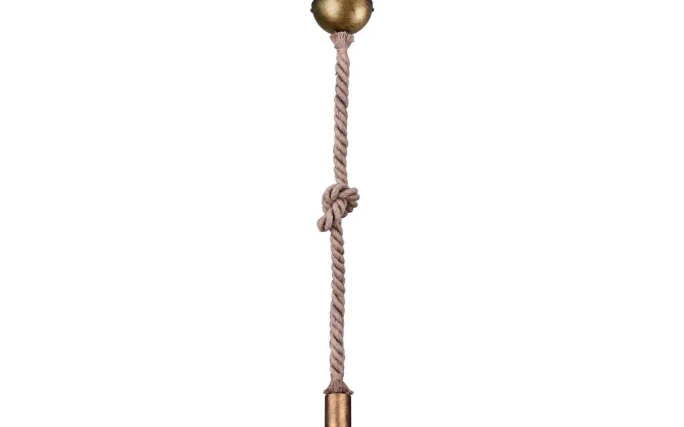 Rope Fönsterlampa 12cm E27 antikmässing