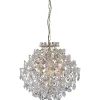 Rosendal Kristallkrona Guld 53cm 6xE14