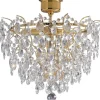 Rosendal Kristallplafond 48cm 4L Guld