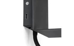 Rostam Vägglampa med USB 2x3W 3000K Svart