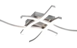 Route Plafond LED 4-delad borstad stål 4000K