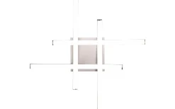 Route Plafond LED 4-delad borstad stål 4000K