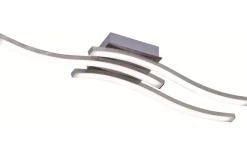 Route Plafond LED 3-delad borstad stål