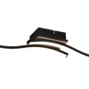 Route Plafond LED 2-delad träimitation/mattsvart