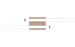 Route Plafond LED 2-delad träimitation/mattsvart