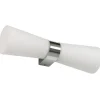 Roxen Vägglampa Krom/Opal IP44