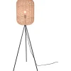 Runa Golvlampa E27 matt svart/sisal