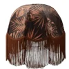 Rustic Jungle Lampskärm Ø35cm med Rostfärgad frans