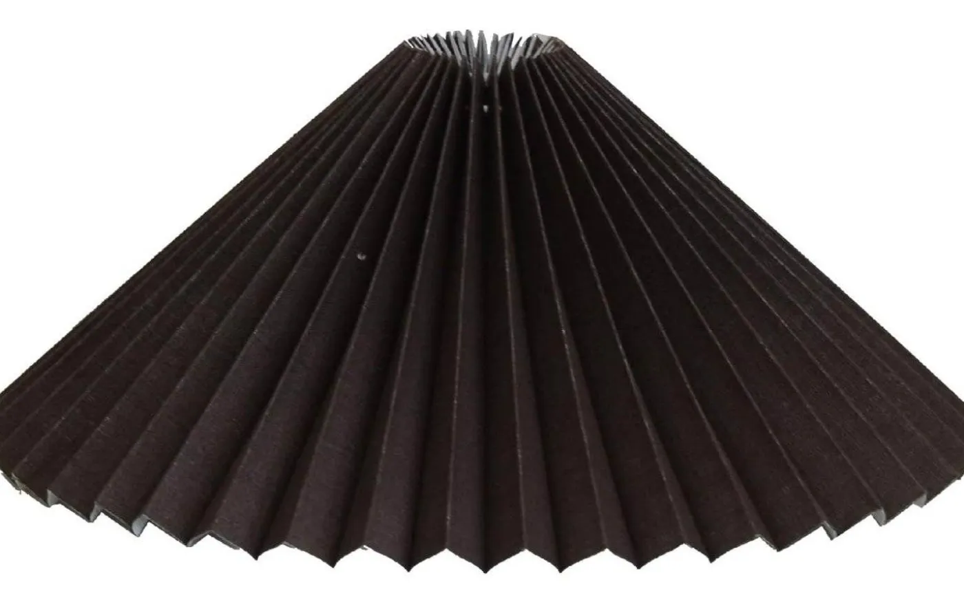 Sabina Plisserad Takskärm Ø50cm Choklad