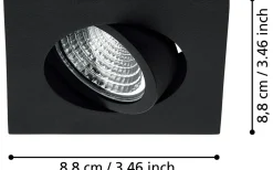 Saliceto Spotlight LED 2700K 6W Svart