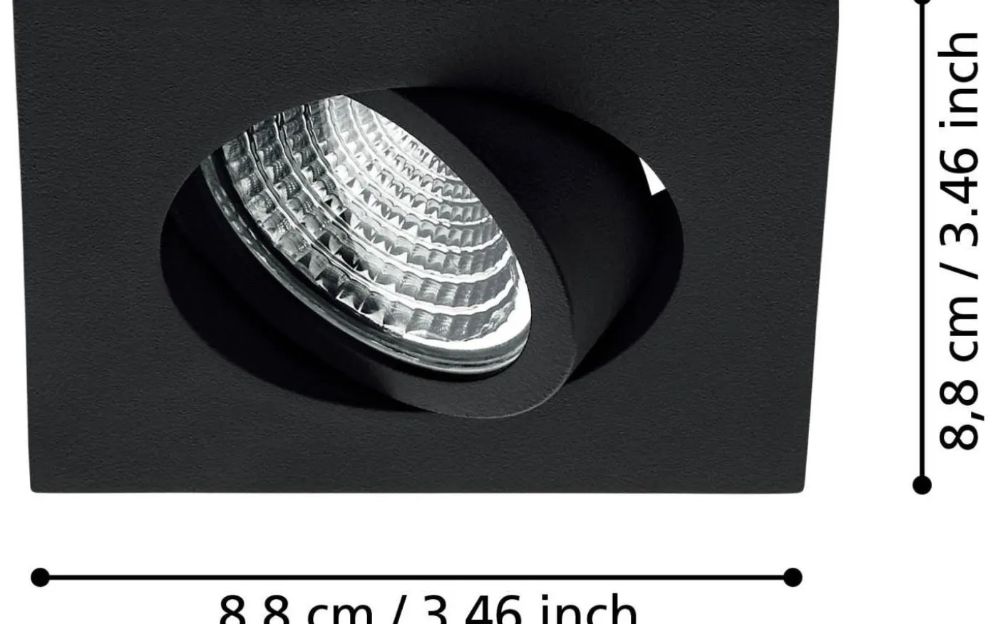 Saliceto Spotlight LED 2700K 6W Svart