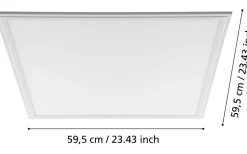 Salobrena LED-Panel 60x60cm utv/inf LED 4000K 33W Vit