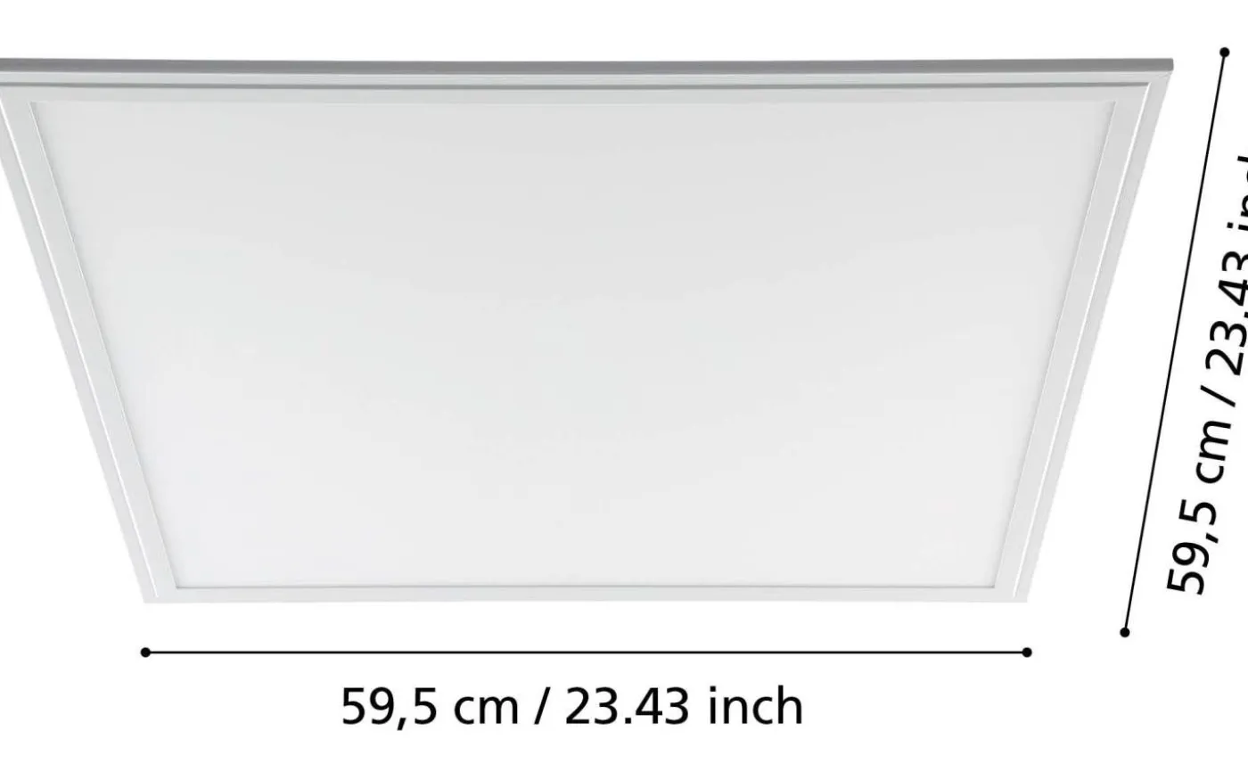 Salobrena LED-Panel 60x60cm utv/inf LED 4000K 33W Vit