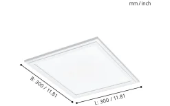 Salobrena LED-Panel 30x30cm utv/inf LED 4000K 14W Vit