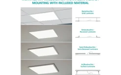 Salobrena LED-Panel 120x30cm utv/inf LED 4000K 33W Vit