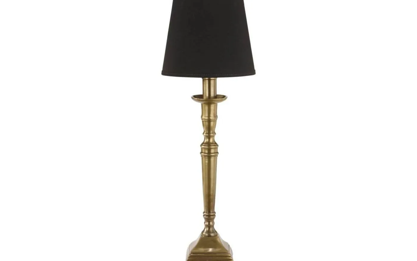Salong Lampfot Metall 42cm Antikmässing