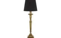 Salong Lampfot Metall 33cm Antikmässing