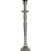 Salong Lampfot Metall 42cm Antiksilver