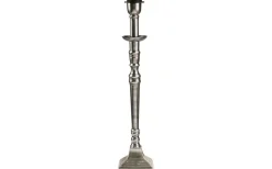 Salong Lampfot Metall 42cm Antiksilver