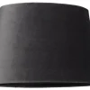 Sammet Lampskärm Oval 25cm Mörkgrå