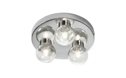 Sandhamn Plafond Ø25cm Krom/Klar IP44