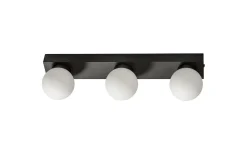 Sandhamn Vägglampa 40cm Svart/Opal IP44
