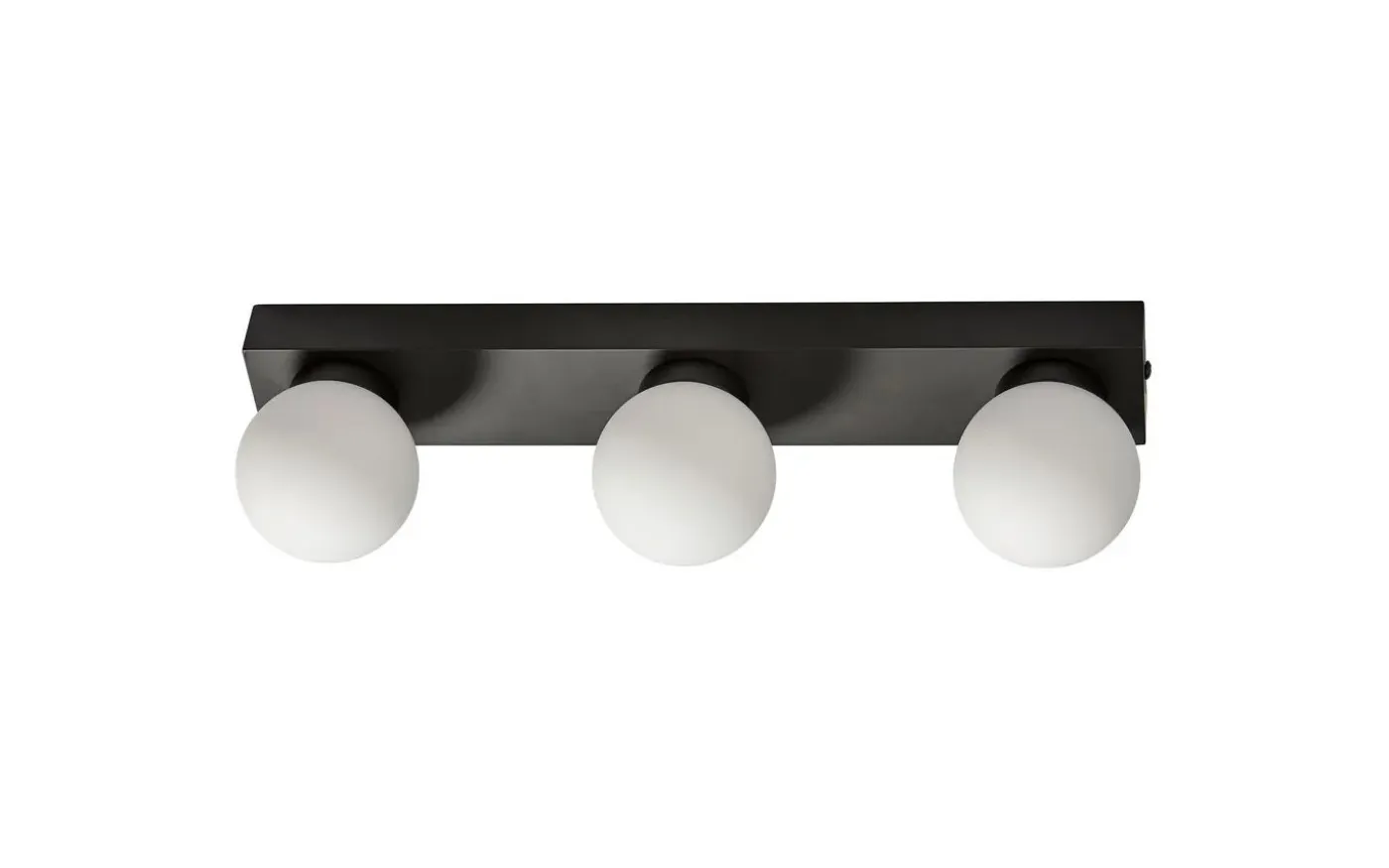 Sandhamn Vägglampa 40cm Svart/Opal IP44